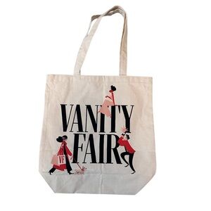 Vanity Fair Canvas Tote Bag | Promotional Graphic Print | Minimal Chic Carryall